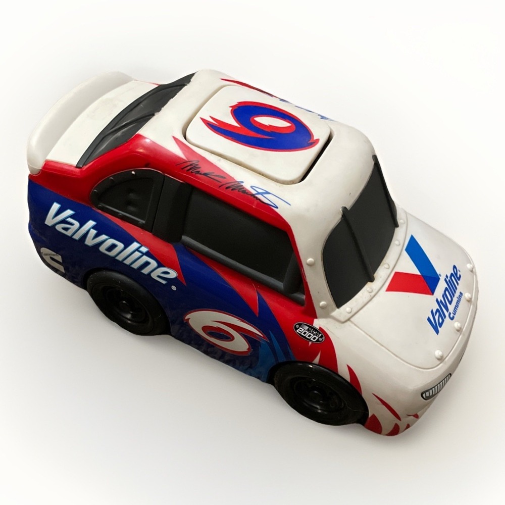 Vtg  2003 Nascar Little Racers Push N' Roll Race Car - Mark Martin‎ #6 Valvoline